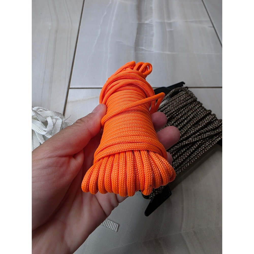 Outdoor Survival Cordage Bundle‎ Paracord Camo Rope Twine and Nylon Webbing Set - Picture 9 of 16